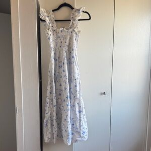 Hill House Blue and White Floral Dress